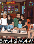 Generation photo with grandparents, parents and grandchild