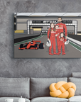 Family in ferrari on etihad racetrack