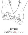 hands and anniversary date