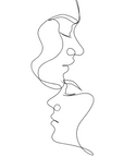 a couple with their heads touching and eyes closed