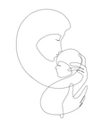Mother holding her baby and kissing their head