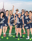 tennis club girls on court in dubai