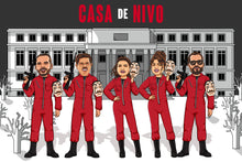 Load image into Gallery viewer, I am Cartoonified | Money Heist - Canvas | Personalised Canvas Artworks
