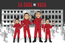 Load image into Gallery viewer, I am Cartoonified | Money Heist - Canvas | Personalised Canvas Artworks

