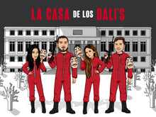 Load image into Gallery viewer, I am Cartoonified | Money Heist - Canvas | Personalised Canvas Artwork
