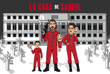Load image into Gallery viewer, I am Cartoonified | Money Heist - Canvas | Personalised Canvas Artworks
