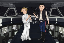 Load image into Gallery viewer, I am Cartoonified | Star Warsify - Canvas | Personalised Canvas Artworks
