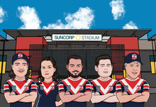 Load image into Gallery viewer, I am Cartoonified | Rugby League Theme - Canvas | Personalised Canvas Artworks
