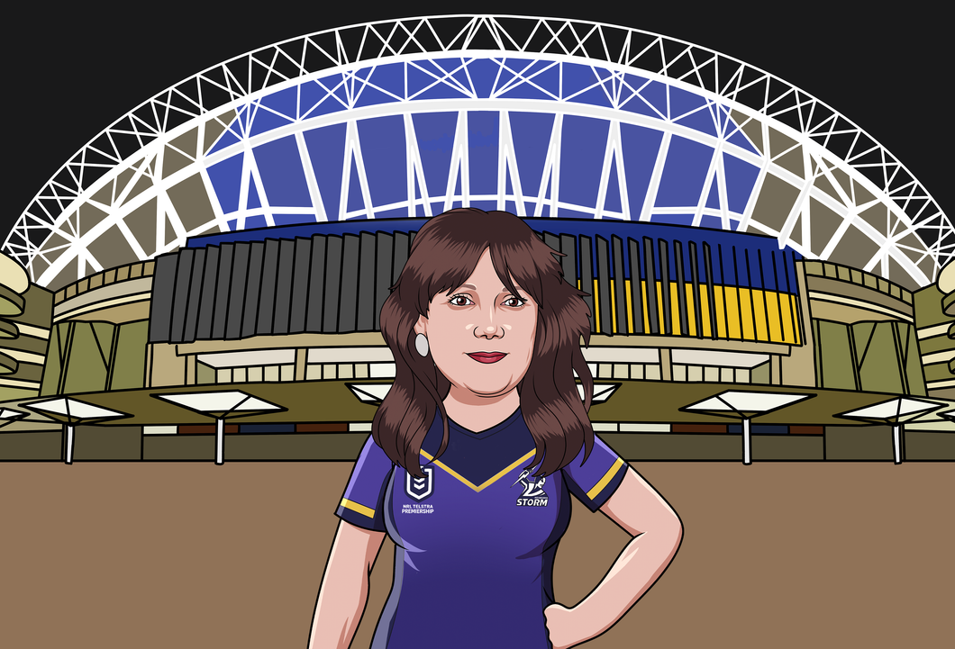 I am Cartoonified | Rugby League Theme - Canvas | Personalised Canvas Artworks