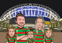 Load image into Gallery viewer, I&#39;m Cartoonified | Rugby League Theme - Canvas | Personalised Canvas Artworks
