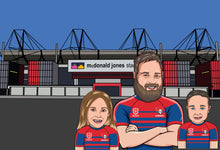 Load image into Gallery viewer, I am Cartoonified | Rugby League Theme - Canvas | Personalised Canvas Artworks
