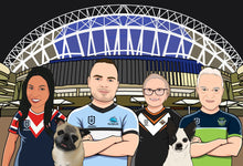 Load image into Gallery viewer, I&#39;m Cartoonified | NRL Digital File | Personalised Canvas Artworks
