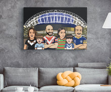 Load image into Gallery viewer, I am Cartoonified | Rugby League Theme - Canvas | Personalised Canvas Artworks
