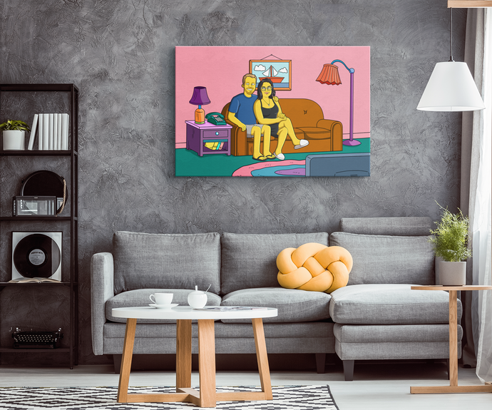 I am Cartoonified | Simpsonify - Canvas | Personalised Canvas Artworks