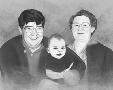 Load image into Gallery viewer, I&#39;m Cartoonified | Black and White Digital File | Personalised Canvas Artworks
