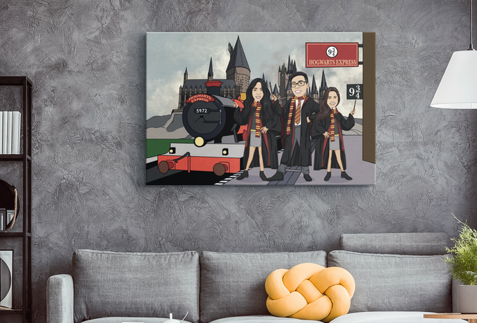 I am Cartoonified | Harry Potterify - Canvas | Personalised Canvas Artworks