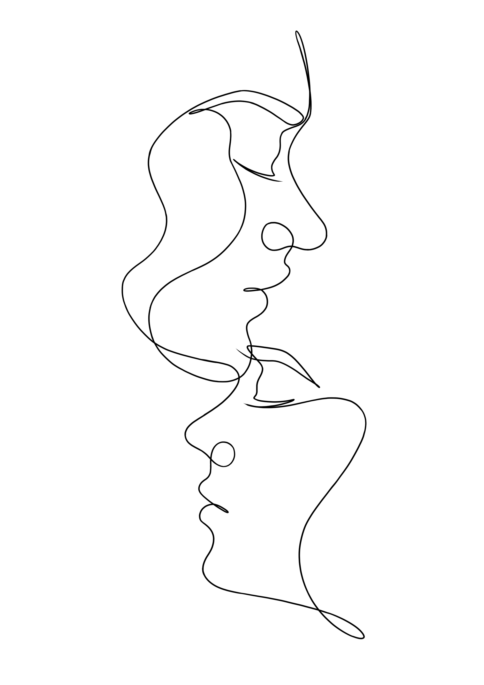 a couple with their heads touching and eyes closed
