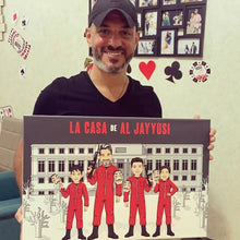 Load image into Gallery viewer, I am Cartoonified | Money Heist - Canvas | Personalised Canvas Artwork
