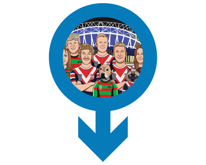 I'm Cartoonified | NRL DIGITAL FILE | Personalised Canvas Artworks