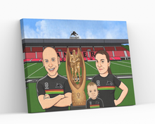 Load image into Gallery viewer, I&#39;m Cartoonified | NRL CARTOON PREMIERSHIP - CANVAS🏆 | Personalised Canvas Artworks

