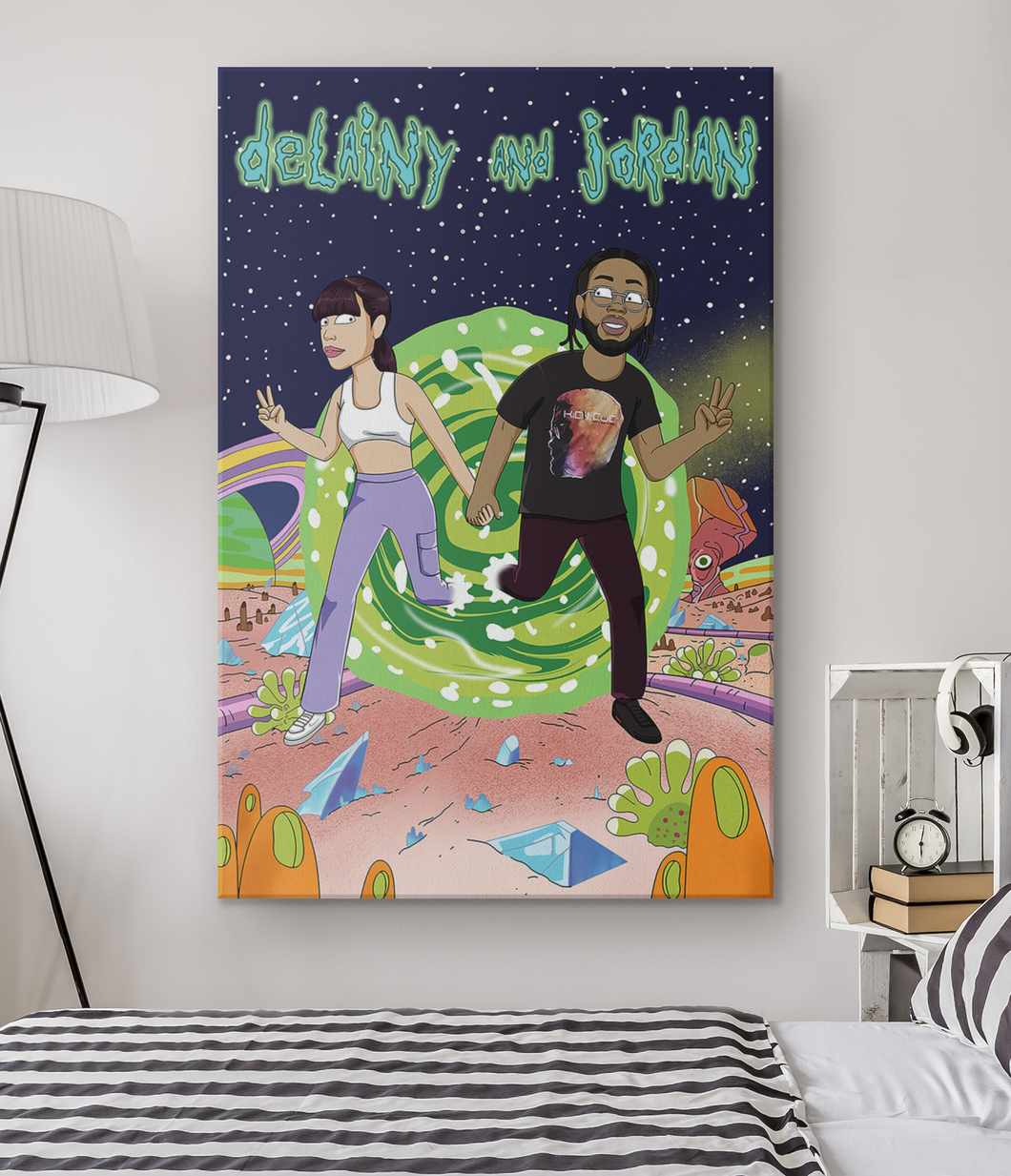I'm Cartoonified | Rick & Mortify - Canvas | Personalised Canvas Artworks