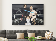 Load image into Gallery viewer, I am Cartoonified | Star Warsify - Canvas | Personalised Canvas Artworks
