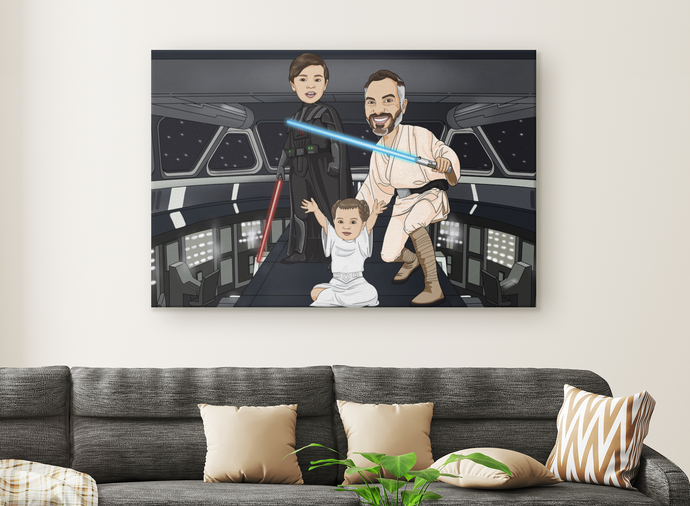 I am Cartoonified | Star Warsify - Canvas | Personalised Canvas Artworks