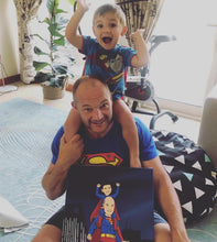 Load image into Gallery viewer, I am Cartoonified | Father and Son Cartoon Canvas, Super Heroify
