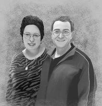 Load image into Gallery viewer, I&#39;m Cartoonified | Black and White Digital File | Personalised Canvas Artworks

