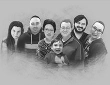 Load image into Gallery viewer, I&#39;m Cartoonified | Black and White Digital File | Personalised Canvas Artworks
