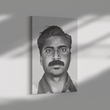 Load image into Gallery viewer, I am Cartoonified, Sketch of a man on canvas
