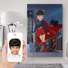 Load image into Gallery viewer, I am Cartoonified | Child Cartoon Canvas, Super Heroify
