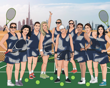 Load image into Gallery viewer, ladies playing tennis
