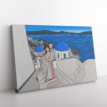 Load image into Gallery viewer, I am Cartoonified, Santorini, Greece, Cartoon
