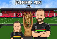 Load image into Gallery viewer, I am Cartoonified, Premiership Canvas, NRL, finals, winners of premiership

