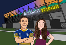 Load image into Gallery viewer, I&#39;m Cartoonified | NRL Digital File | Personalised Canvas Artworks
